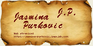 Jasmina Purković vizit kartica